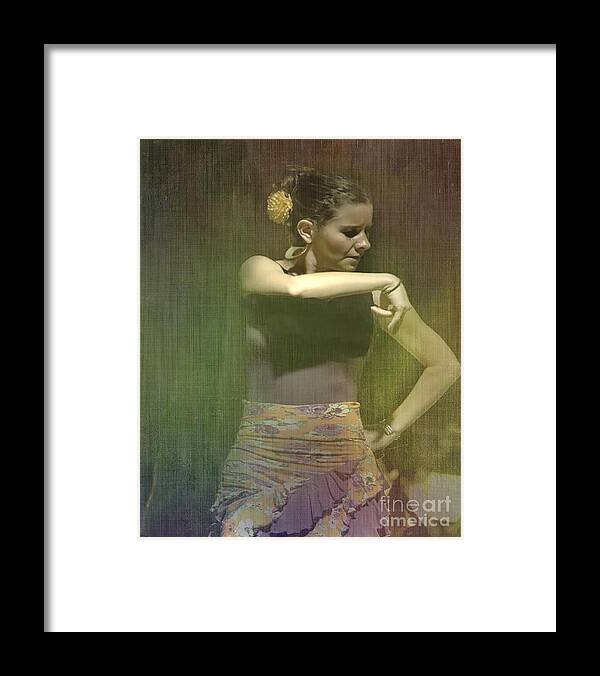 Dancer Framed Print featuring the photograph Flamenco Dancer by Barry Weiss