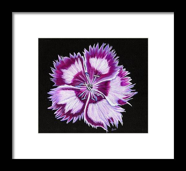 Floral Framed Print featuring the painting Radiance by Ekta Gupta
