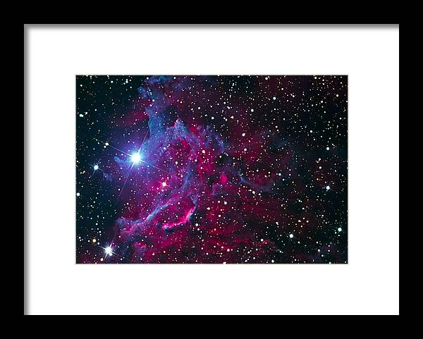 Stars Framed Print featuring the photograph Flaming Star Nebula by Jim DeLillo