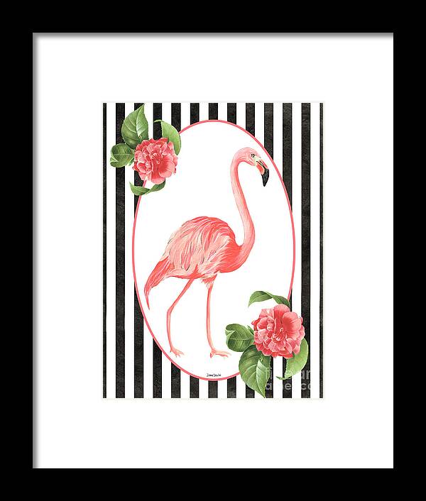 Flamingo Framed Print featuring the painting Flamingo Amore 6 by Debbie DeWitt