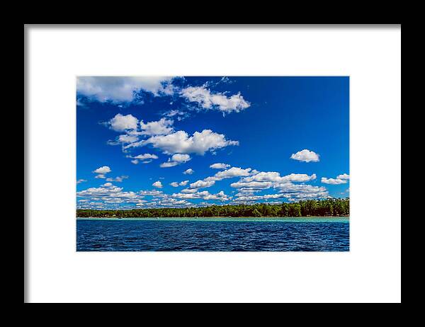 Higgins Lake Framed Print featuring the photograph Flat Bottom Floaters by Joe Holley