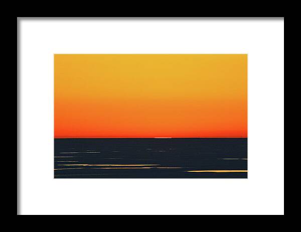 Abstract Framed Print featuring the digital art Flat Sun Two by Lyle Crump