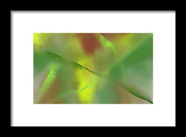 Abstract Framed Print featuring the digital art Opaque Pane in Color by SC Heffner