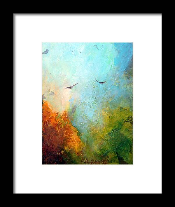 Birds Framed Print featuring the painting Flights Of fancy by Dina Dargo