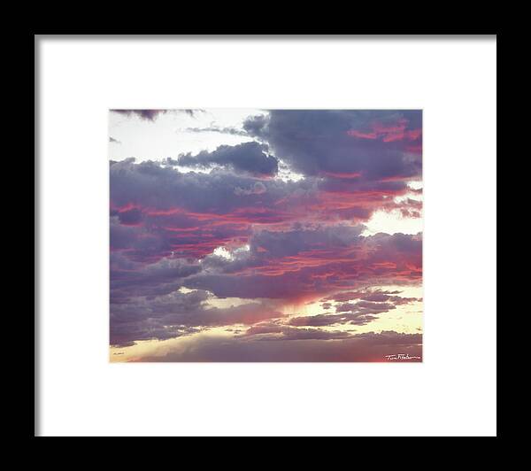 Clouds Framed Print featuring the photograph Float Away by Tim Fitzharris