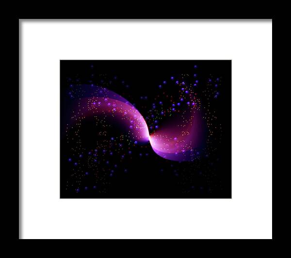 Digital Framed Print featuring the digital art Floatation by Andy Young