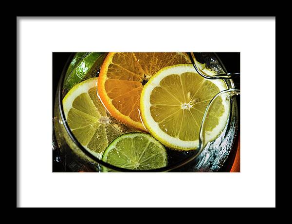 Fruit Framed Print featuring the photograph Floating Fruit by Laura Pratt