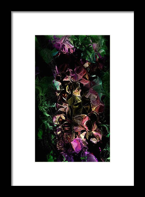 Floral Framed Print featuring the digital art Floral Fantasy 072817 by David Lane