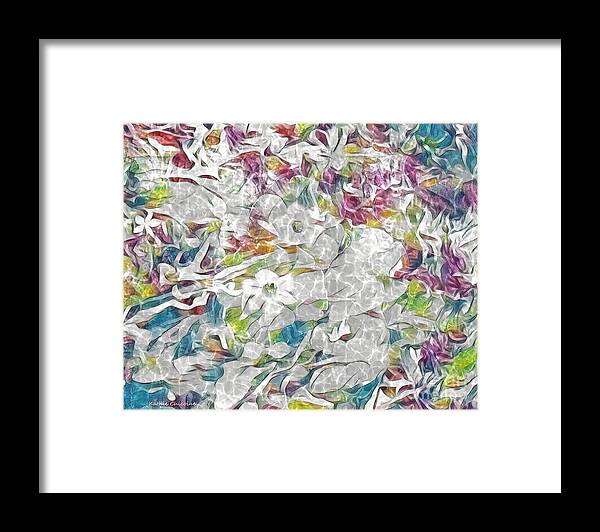 Flowers Framed Print featuring the photograph Floral Rainbow by Kathie Chicoine