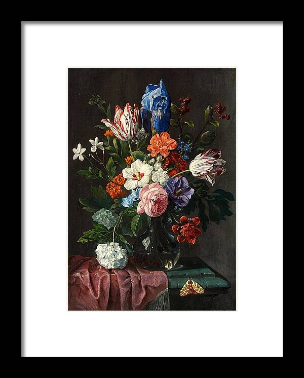 Netherlandish School Framed Print featuring the painting Floral Still Life with Tulips by MotionAge Designs