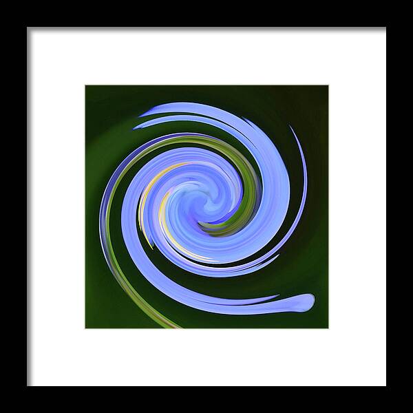 Flower Framed Print featuring the photograph Floral Swirl 8 by Margaret Saheed