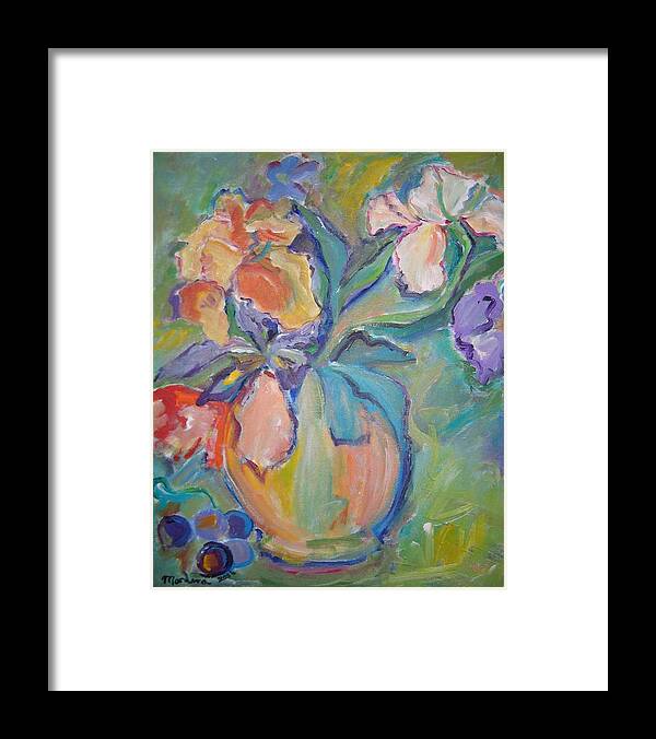 Flowers Framed Print featuring the painting Floral2 by Marlene Robbins