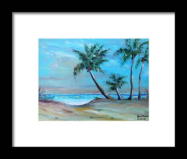  Framed Print featuring the painting Florida Coast 2 by Meredith Jones