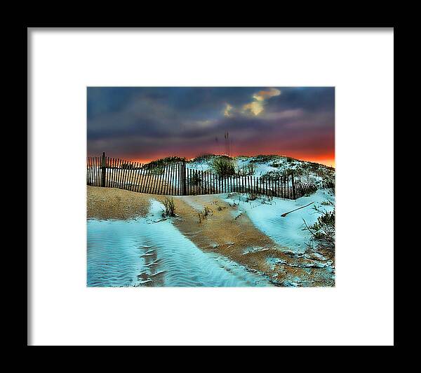 Beach Framed Print featuring the photograph Florida Mountain by Joetta West