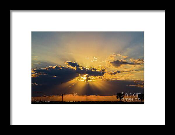 Sunset Framed Print featuring the photograph Florida Sunset by Les Greenwood