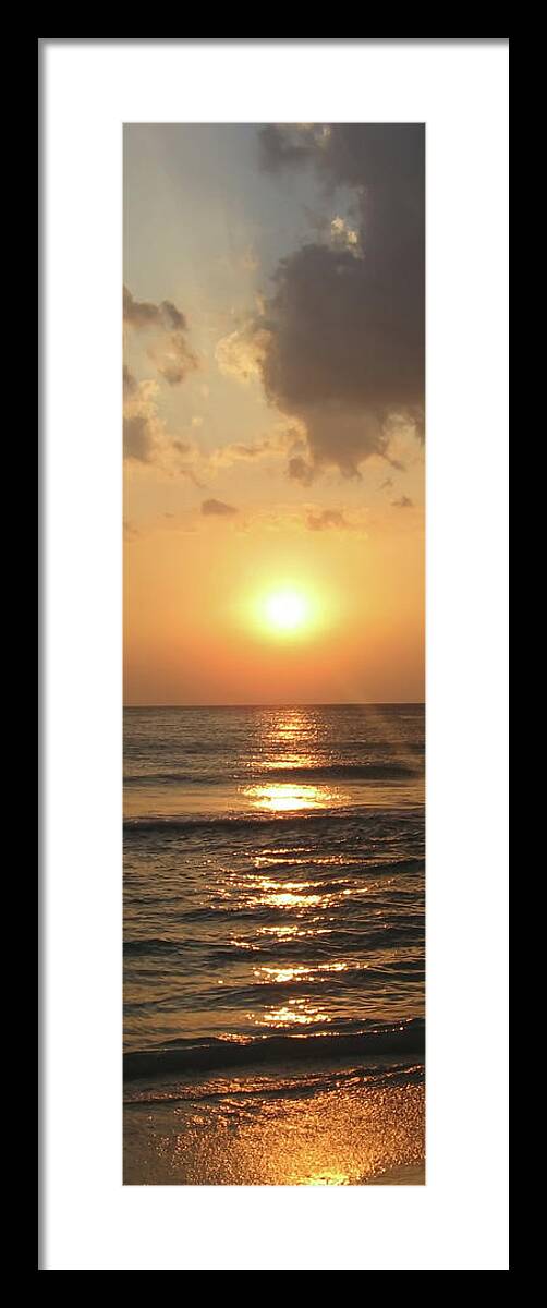 Florida Framed Print featuring the photograph Florida's West Coast - Clearwater Beach - Quadtych3 by Bill Cannon