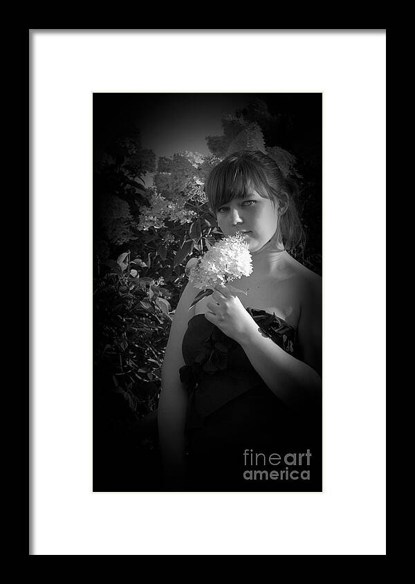 Girl Framed Print featuring the photograph Flower 2 by Tara Lynn