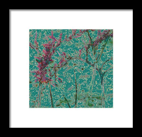Abstract Framed Print featuring the photograph Flower Arches by Lenore Senior