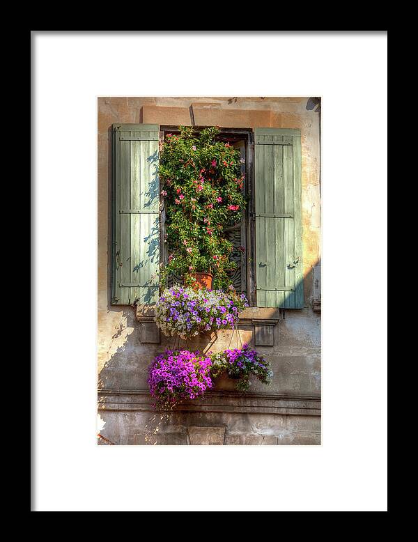 Arles Framed Print featuring the photograph Flower Box by John Magyar Photography