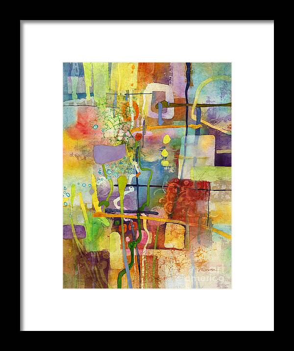 Flower Framed Print featuring the painting Flower Dance by Hailey E Herrera