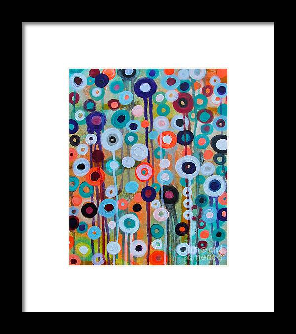 Medley Framed Print featuring the painting Flower Medley by Pristine Cartera Turkus