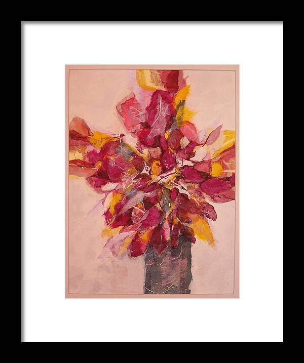 Flowers Framed Print featuring the painting Flower Study by Lynn Babineau