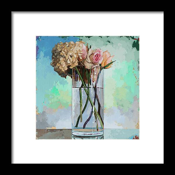 Flower Framed Print featuring the painting Flowers #18 by David Palmer