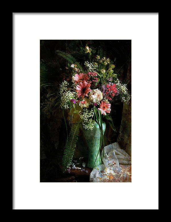 Floral Framed Print featuring the photograph Flowers Still Life by John Rivera