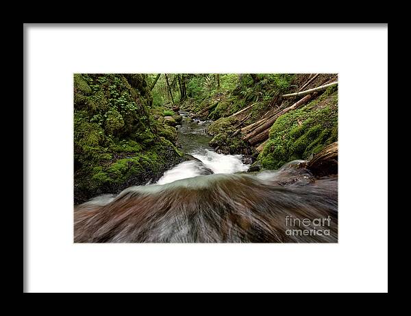2016 Framed Print featuring the photograph Flowing Downstream Waterfall Art by Kaylyn Franks by Kaylyn Franks
