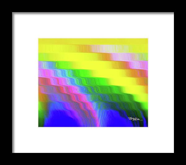 Flowing Whimsical Framed Print featuring the digital art Flowing Whimsical #113 by Barbara Tristan