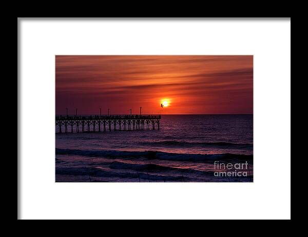 Topsail Island Framed Print featuring the photograph Fly to the Sun by DJA Images