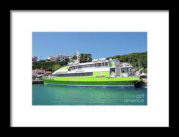 Alonnisos Framed Print featuring the photograph Flying Cat 5 at Alonissos by David Fowler