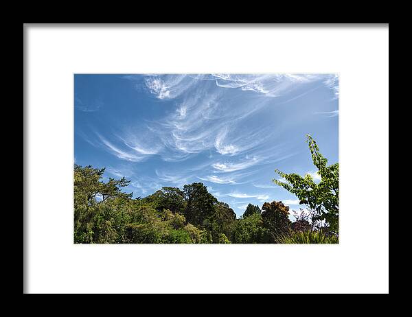 Landscape Framed Print featuring the photograph Flying Clouds by John M Bailey