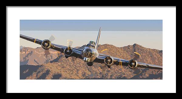 Boeing Framed Print featuring the photograph Flying Fortress by Jay Beckman