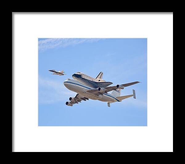 Action Framed Print featuring the photograph Flying Into History by Andrew J. Lee