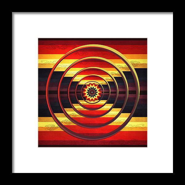 Abstract Framed Print featuring the digital art Focus by Deborah Smith