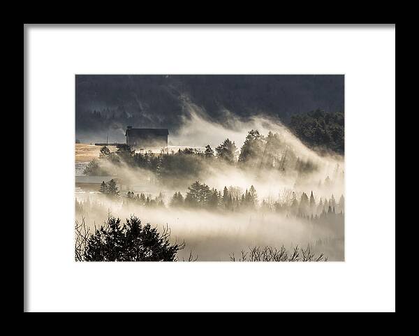Chapel Framed Print featuring the photograph Fog and Chapel by Tim Kirchoff