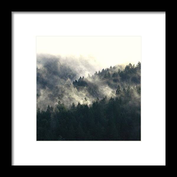 Oregon Framed Print featuring the photograph Fog Moving Through The Hills by KATIE Vigil