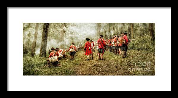 War Framed Print featuring the digital art Fog of War Battle Scene by Randy Steele