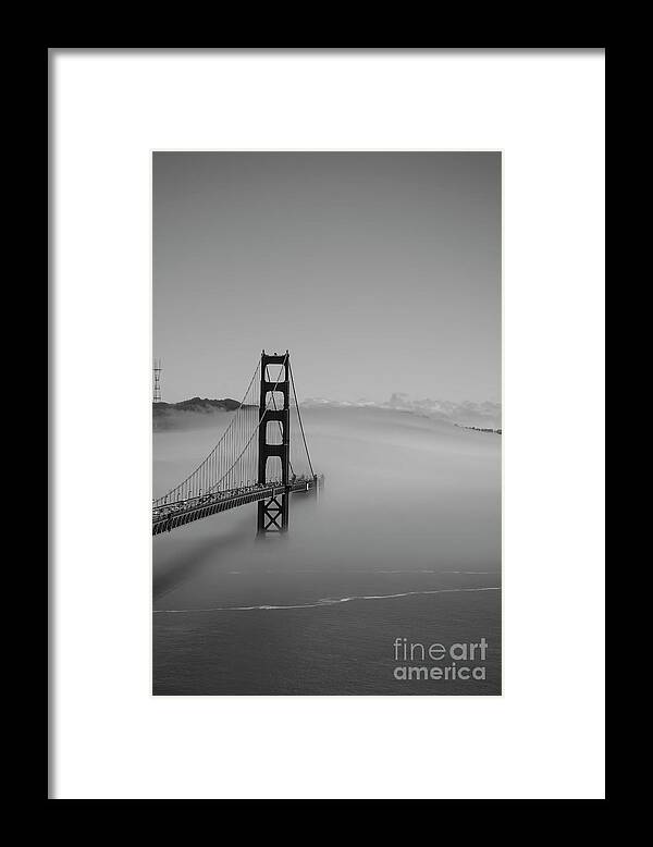 Fog Framed Print featuring the photograph Fogging The Bridge by David Bearden