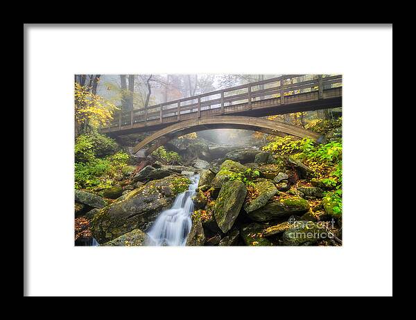 Wilson Creek Framed Print featuring the photograph Foggy Crossing by Anthony Heflin