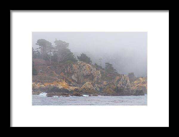 Fog Framed Print featuring the photograph Foggy Day at Point Lobos by Derek Dean