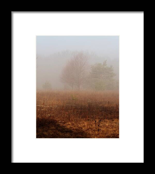 Hovind Framed Print featuring the photograph Foggy Field by Scott Hovind