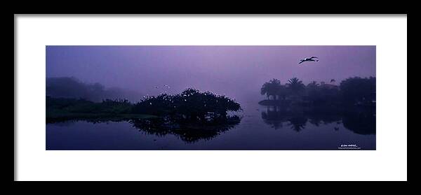 Fog Framed Print featuring the photograph Foggy Morning by Don Durfee
