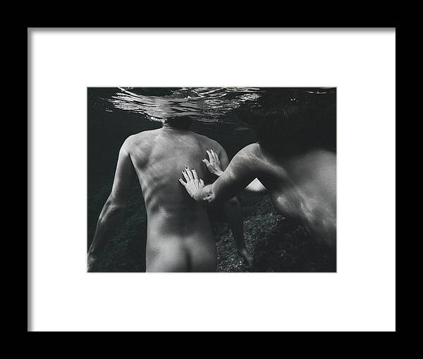 Swim Framed Print featuring the photograph Follow Him by Gemma Silvestre