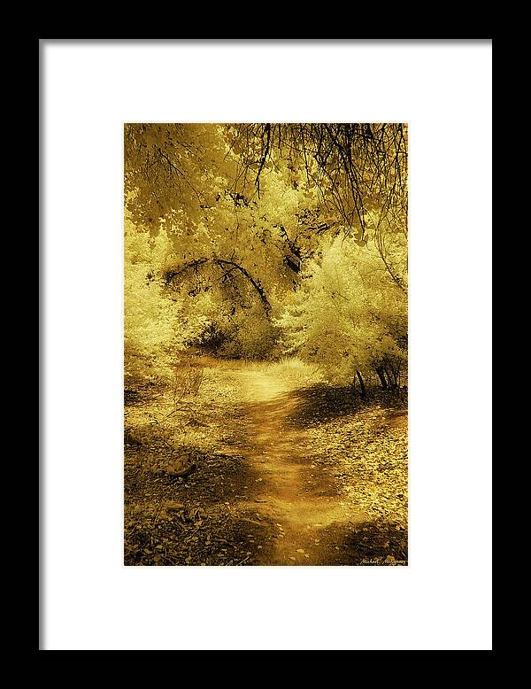 Landscape Framed Print featuring the photograph Follow the Yellow Dirt Road by Michael McKenney