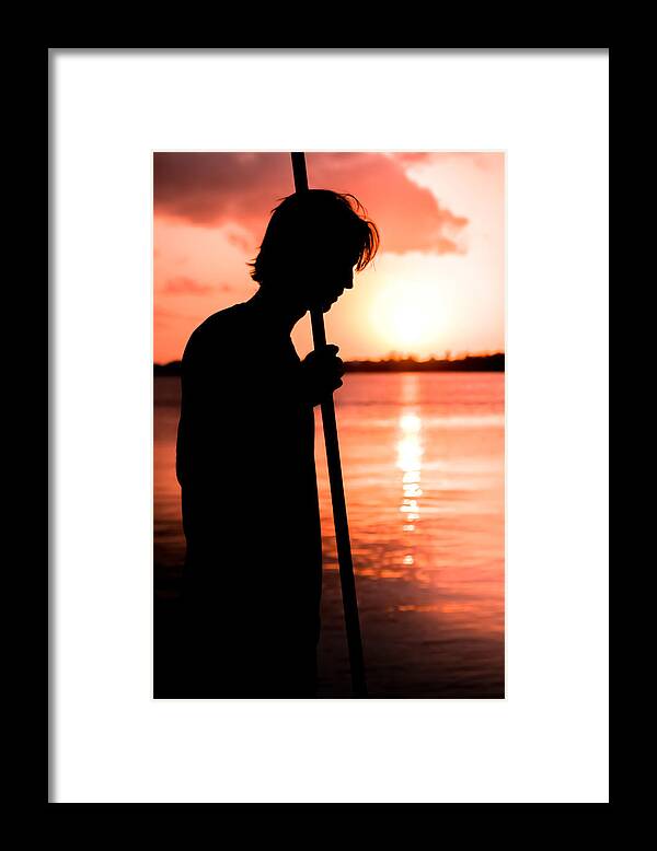 Man Silhoettes Framed Print featuring the photograph Follow Your Dreams by Karen Wiles