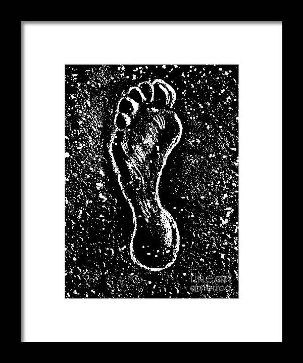 Foot Framed Print featuring the digital art Foot by Andrzej Szczerski