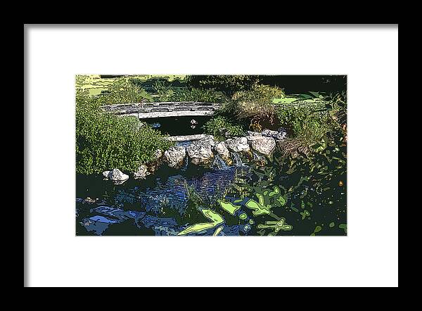 Landscape Framed Print featuring the photograph Foot Bridge by James Rentz