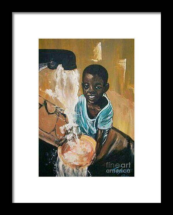 Racist Racism Colored People Framed Print featuring the painting For Colored Only by Tyrone Hart